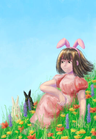 Qiao Ling in a Field (Link Click)